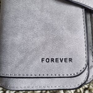 Forever Silver Suede Wallet